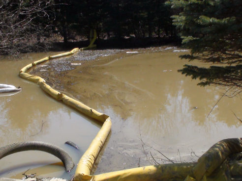 KDA injection well spill Vienna, Ohio pic